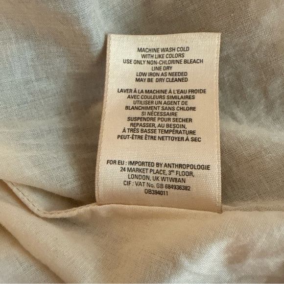 Anthropologie Maeve Black Eyelet Luci Swing Mini Dress size Small Cotton Lined - Picture 10 of 10